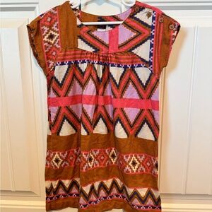 Colorful Geometric Boho Kids Dress size 5